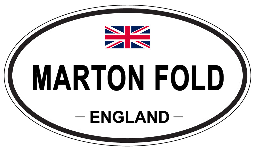 MARTON FOLD, ENGLAND - Oval Sticker