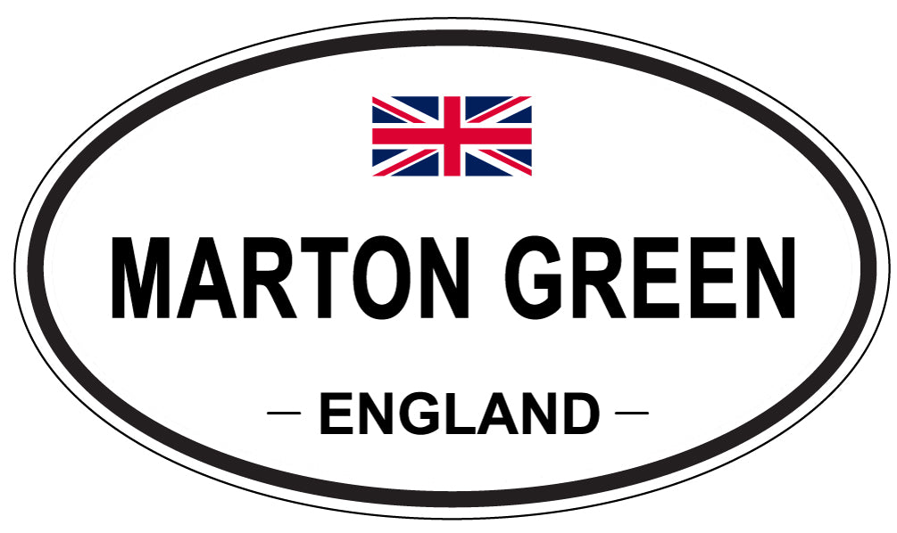 MARTON GREEN, England - Oval Magnet