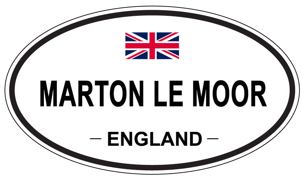 MARTON LE MOOR, England - Oval Magnet