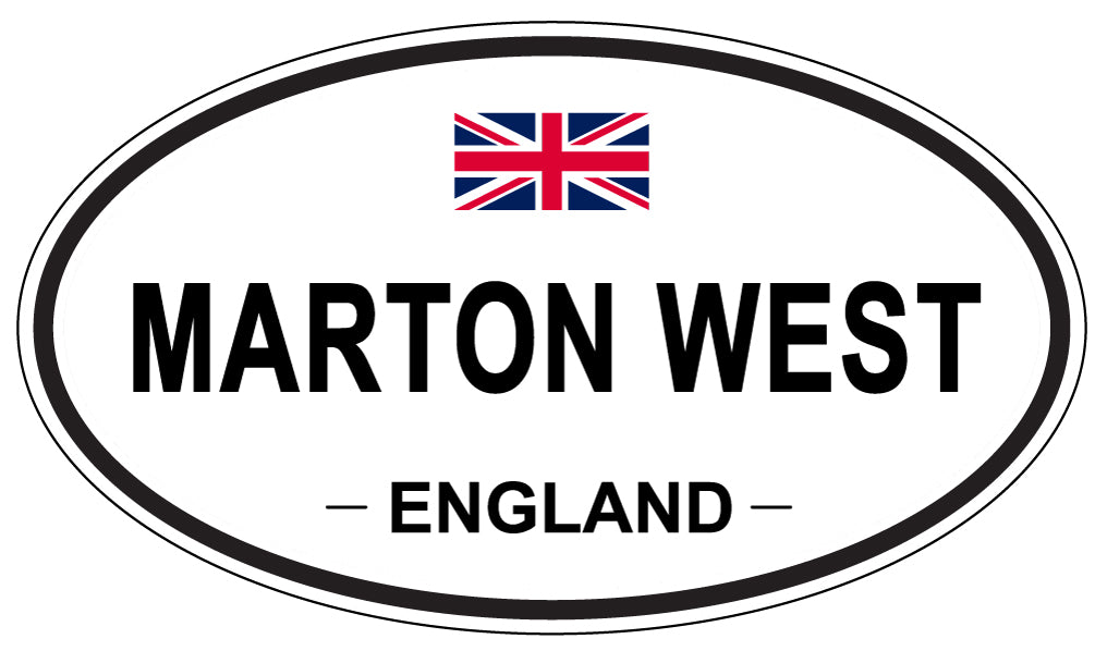 MARTON WEST, England - Oval Magnet