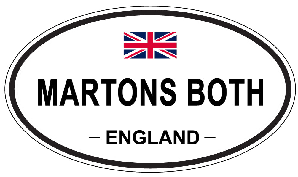 MARTONS BOTH, ENGLAND - Oval Sticker