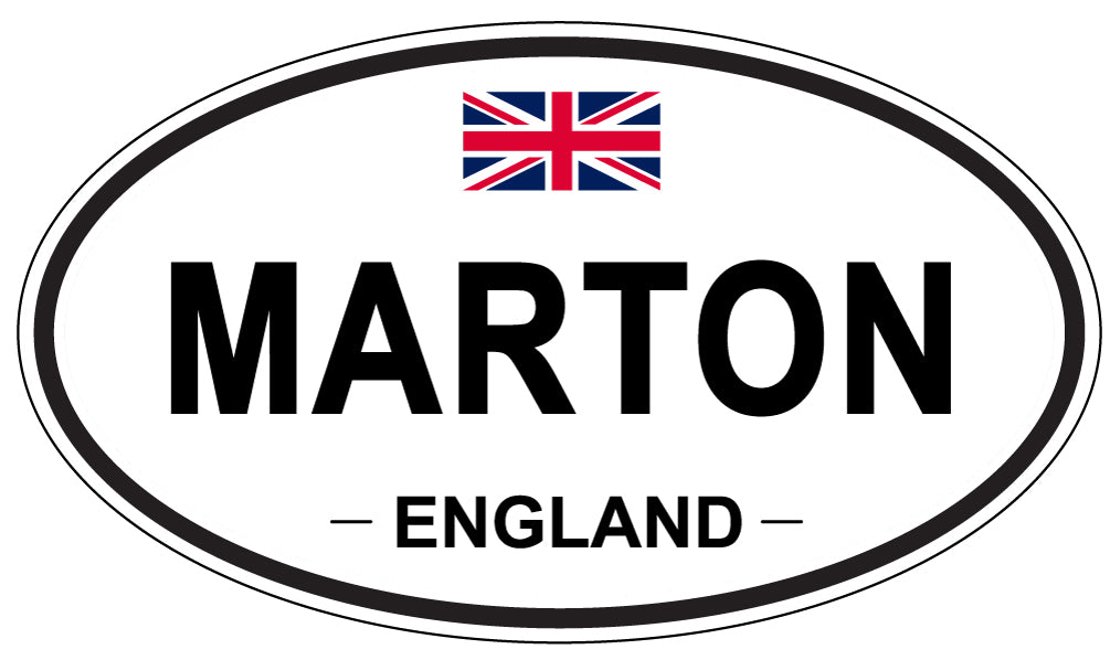 MARTON, England - Oval Magnet