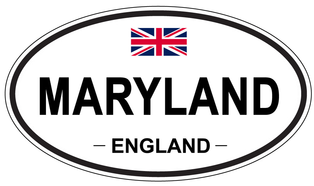 MARYLAND, England - Oval Magnet