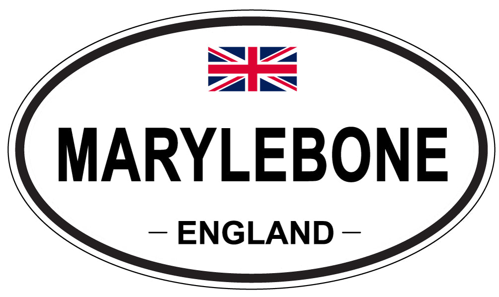 MARYLEBONE, ENGLAND - Oval Sticker
