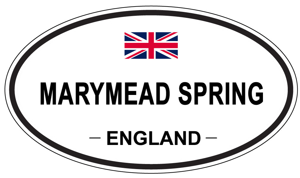 MARYMEAD SPRING, ENGLAND - Oval Sticker