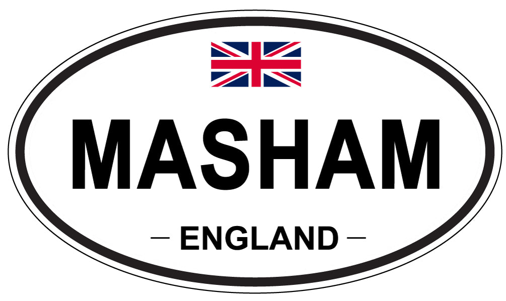 MASHAM, England - Oval Magnet