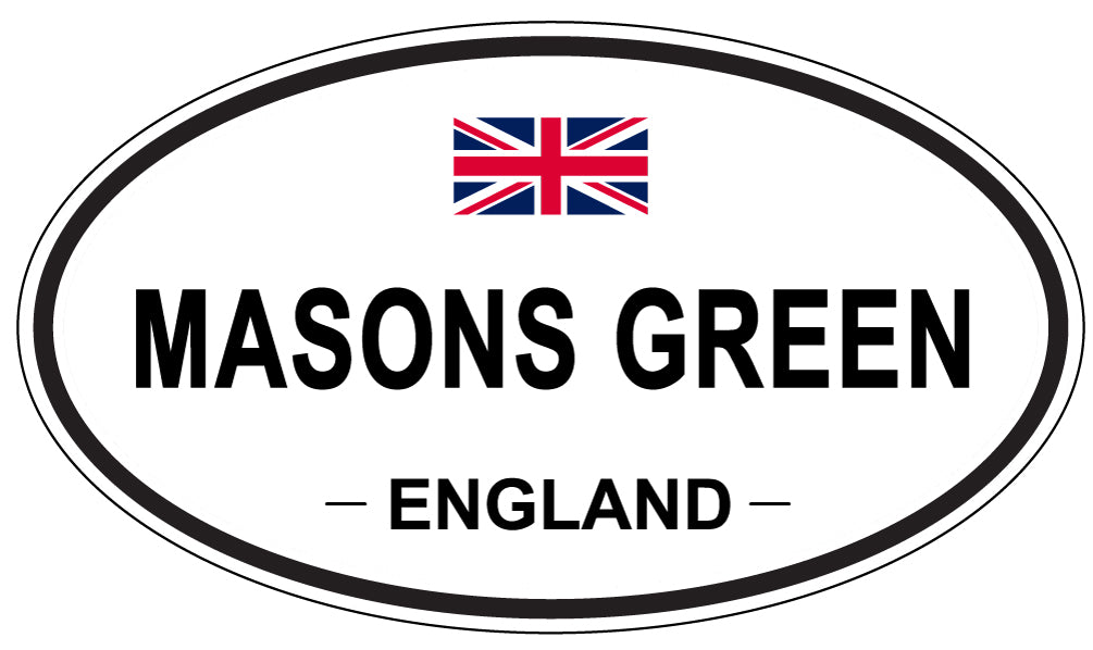 MASONS GREEN, England - Oval Magnet