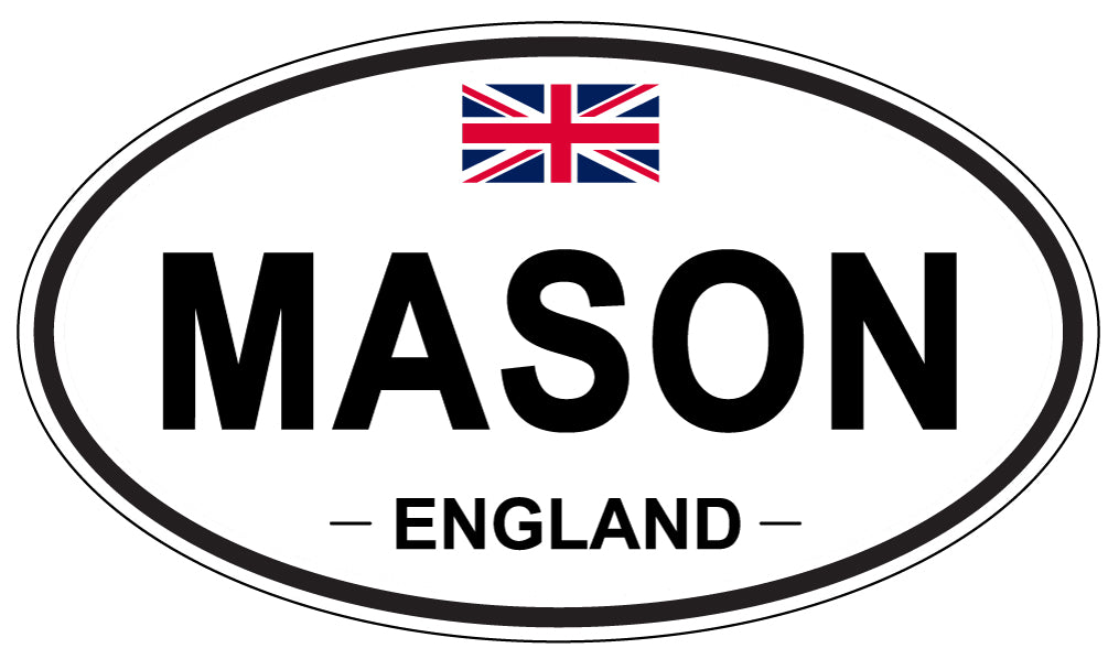 MASON, England - Oval Magnet