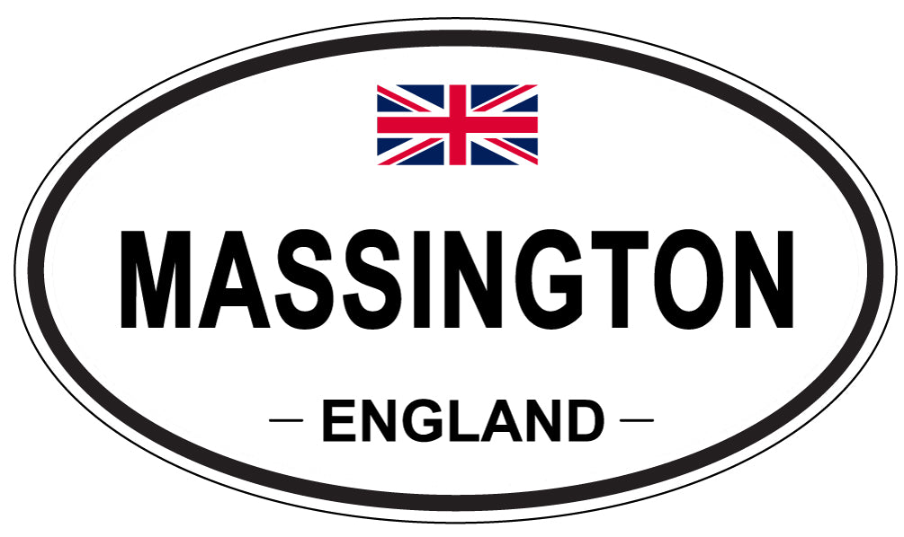 MASSINGTON, ENGLAND - Oval Sticker