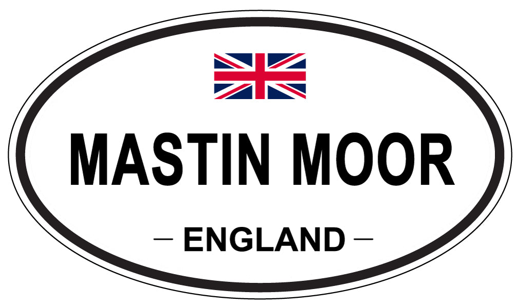 MASTIN MOOR, ENGLAND - Oval Sticker