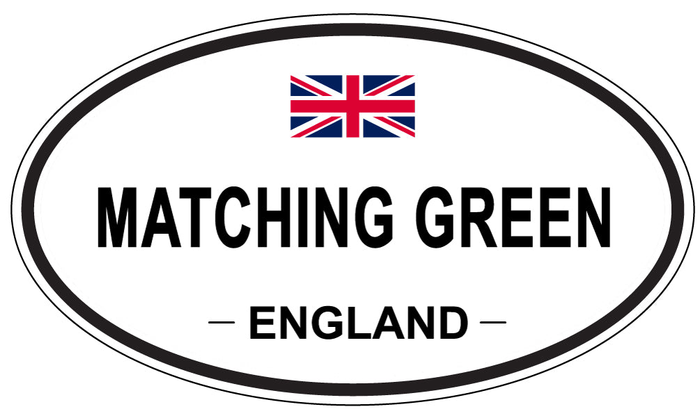 MATCHING GREEN, England - Oval Magnet