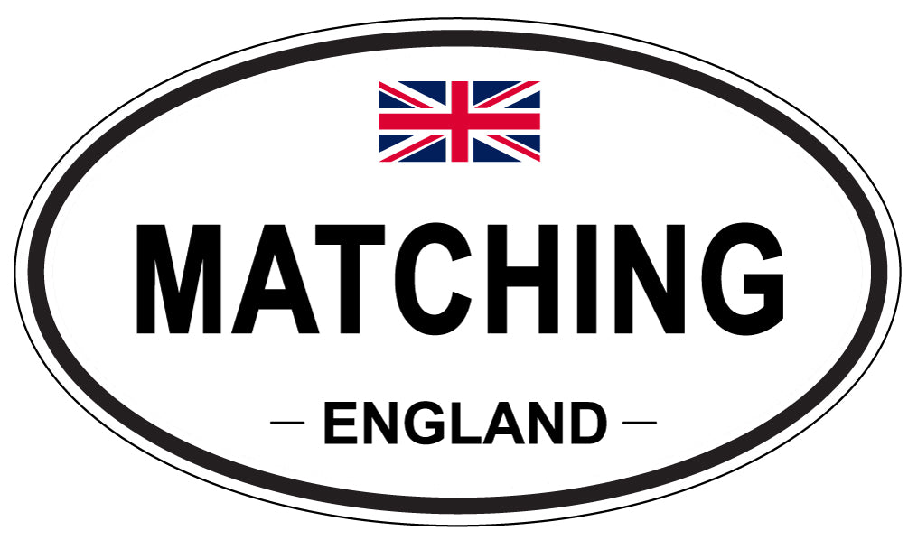 MATCHING, England - Oval Magnet