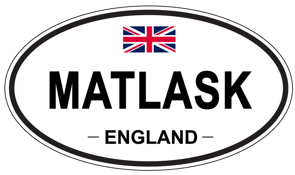 MATLASK, England - Oval Magnet