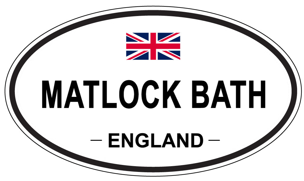 MATLOCK BATH, ENGLAND - Oval Sticker