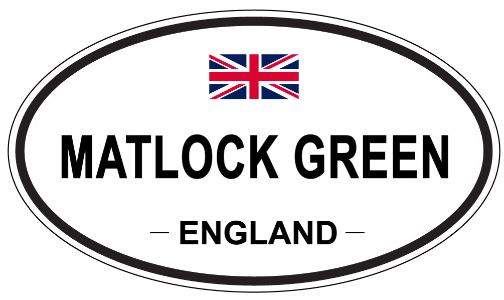 MATLOCK GREEN, ENGLAND - Oval Sticker