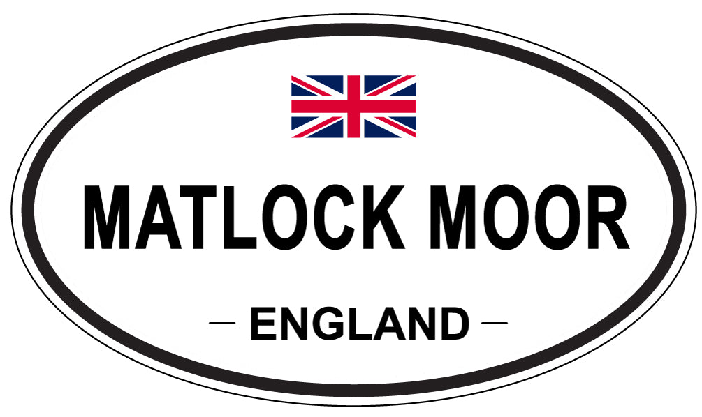 MATLOCK MOOR, ENGLAND - Oval Sticker