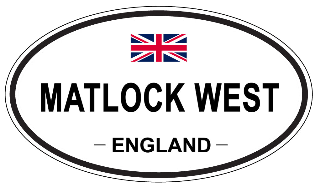 MATLOCK WEST, England - Oval Magnet