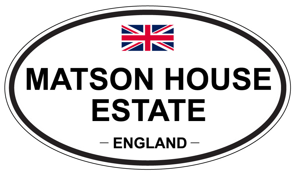 MATSON HOUSE ESTATE, England - Oval Magnet