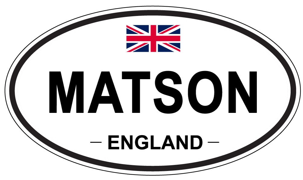 MATSON, ENGLAND - Oval Sticker