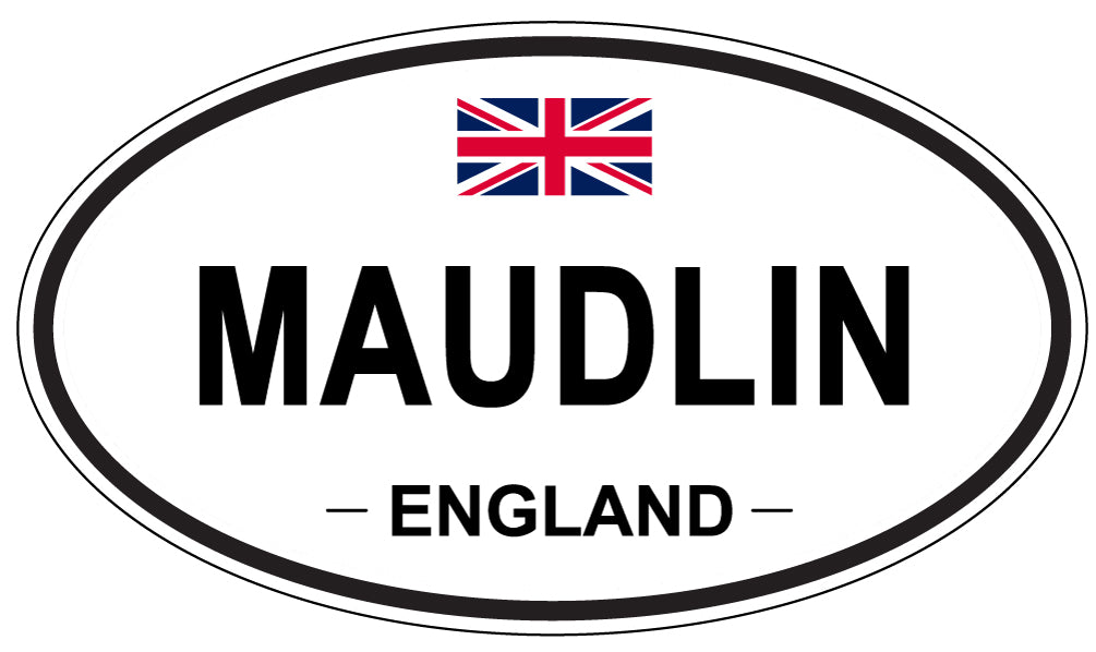 MAUDLIN, ENGLAND - Oval Sticker