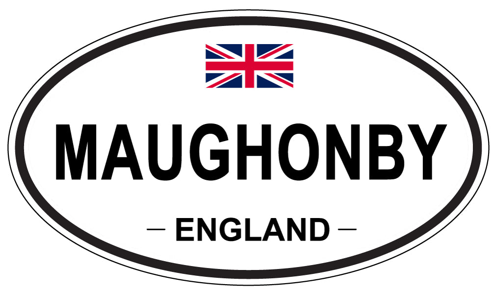 MAUGHONBY, ENGLAND - Oval Sticker