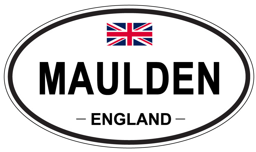 MAULDEN, ENGLAND - Oval Sticker