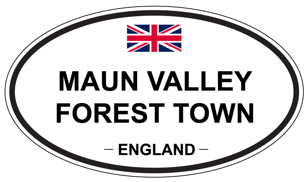 MAUN VALLEY FOREST TOWN, England - Oval Magnet
