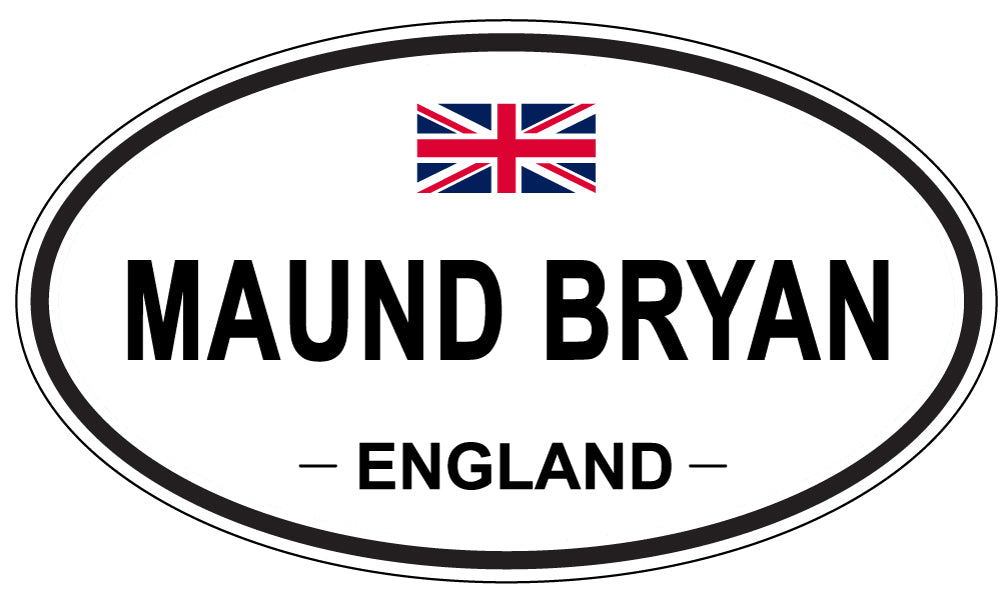 MAUND BRYAN, ENGLAND - Oval Sticker