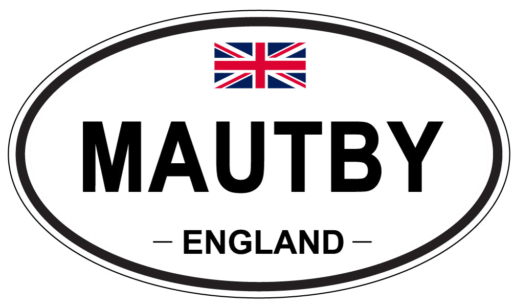 MAUTBY, ENGLAND - Oval Sticker