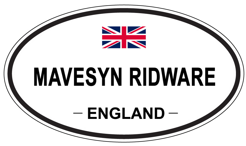 MAVESYN RIDWARE, England - Oval Magnet