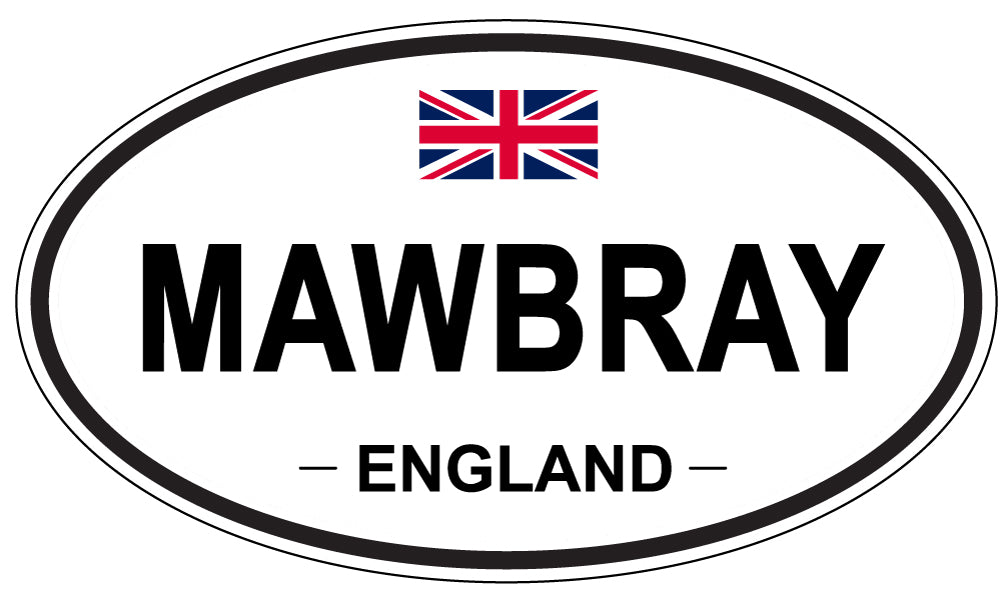 MAWBRAY, ENGLAND - Oval Sticker