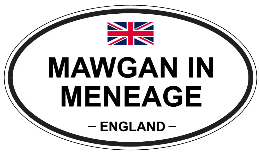 MAWGAN IN MENEAGE, ENGLAND - Oval Sticker