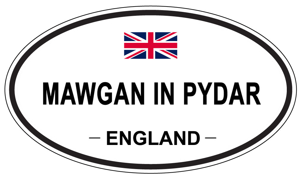 MAWGAN IN PYDAR, ENGLAND - Oval Sticker