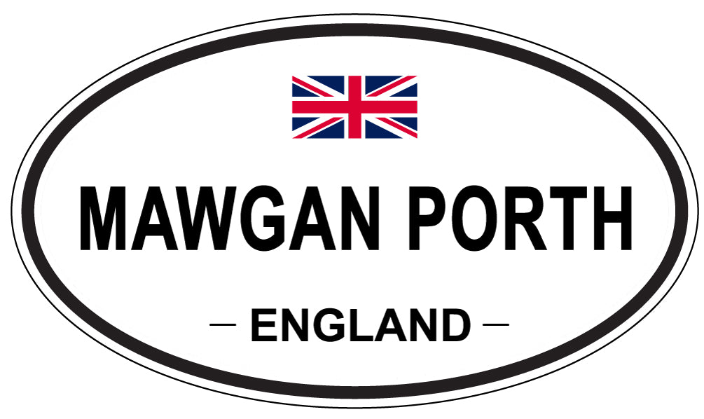 MAWGAN PORTH, England - Oval Magnet