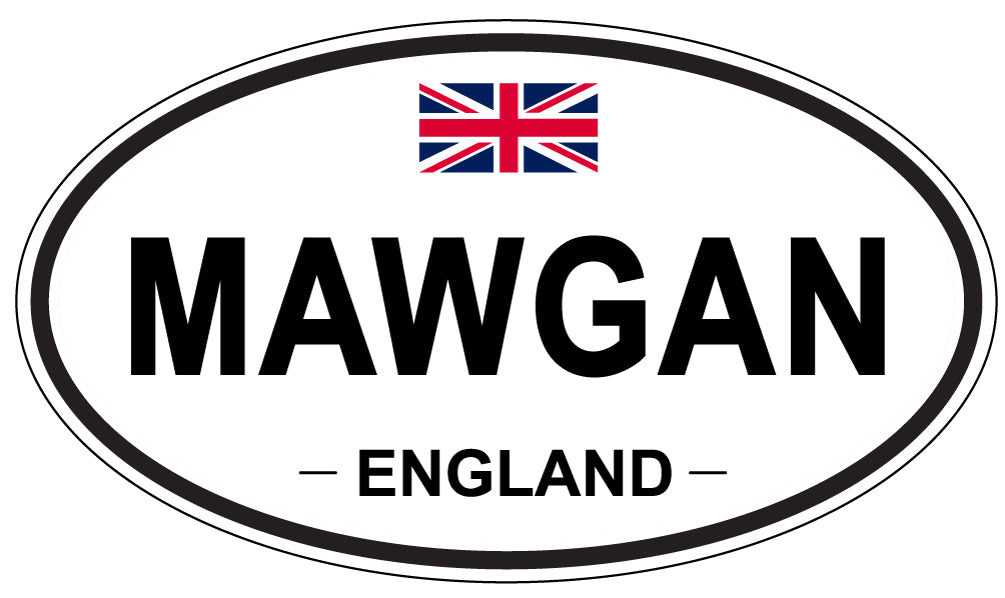 MAWGAN, England - Oval Magnet