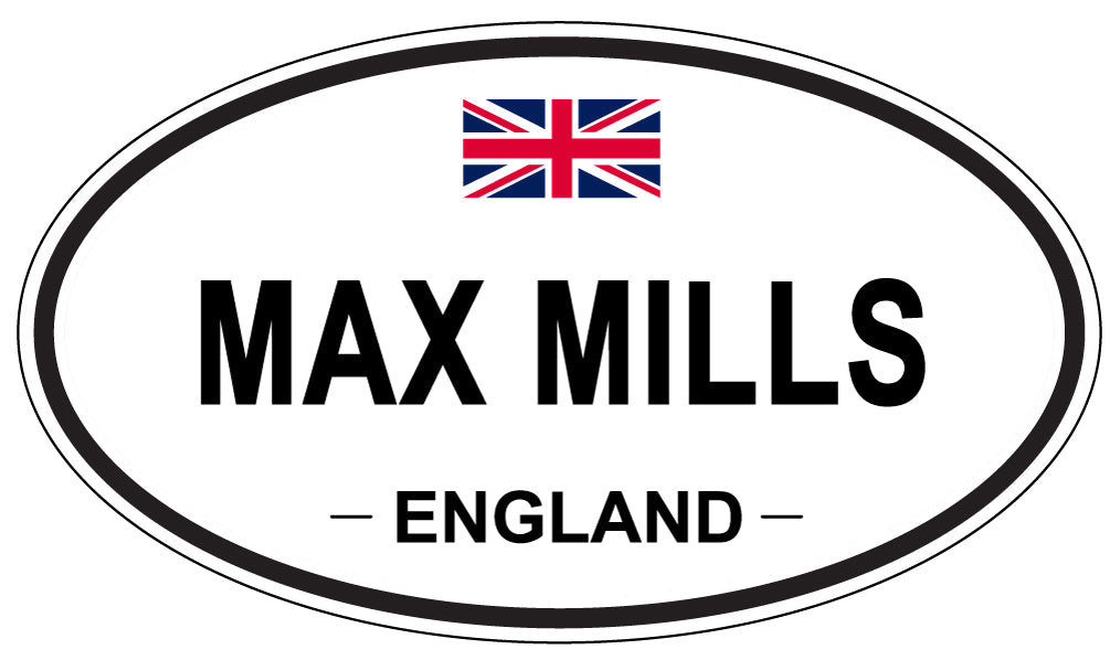 MAX MILLS, England - Oval Magnet