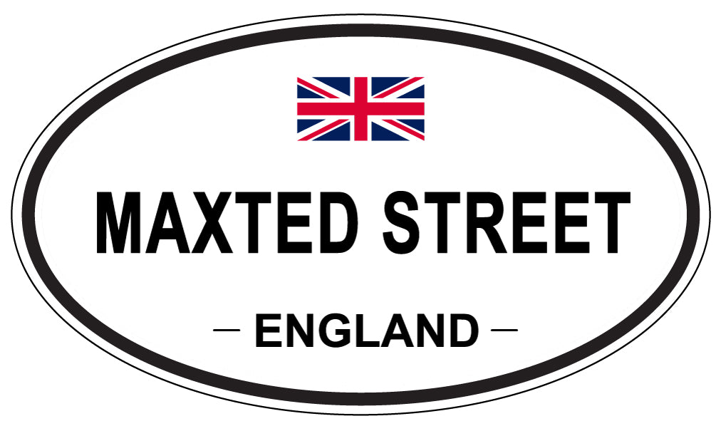 MAXTED STREET, England - Oval Magnet