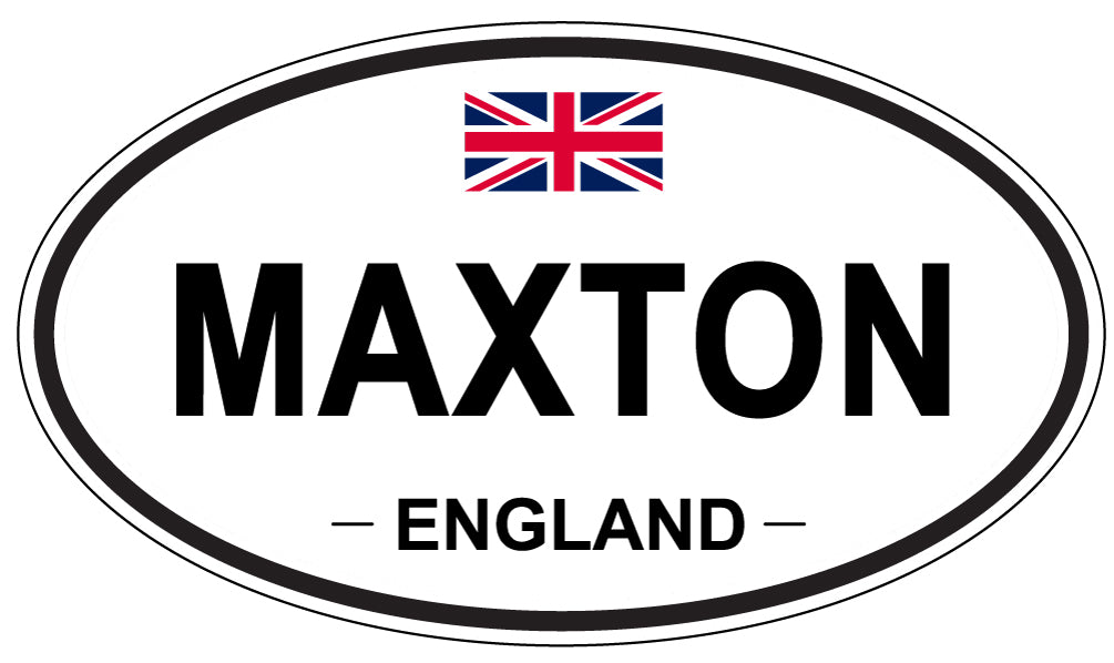 MAXTON, England - Oval Magnet