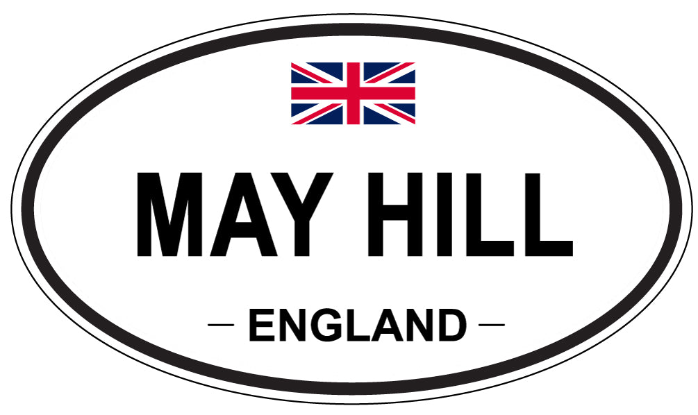 MAY HILL, ENGLAND - Oval Sticker