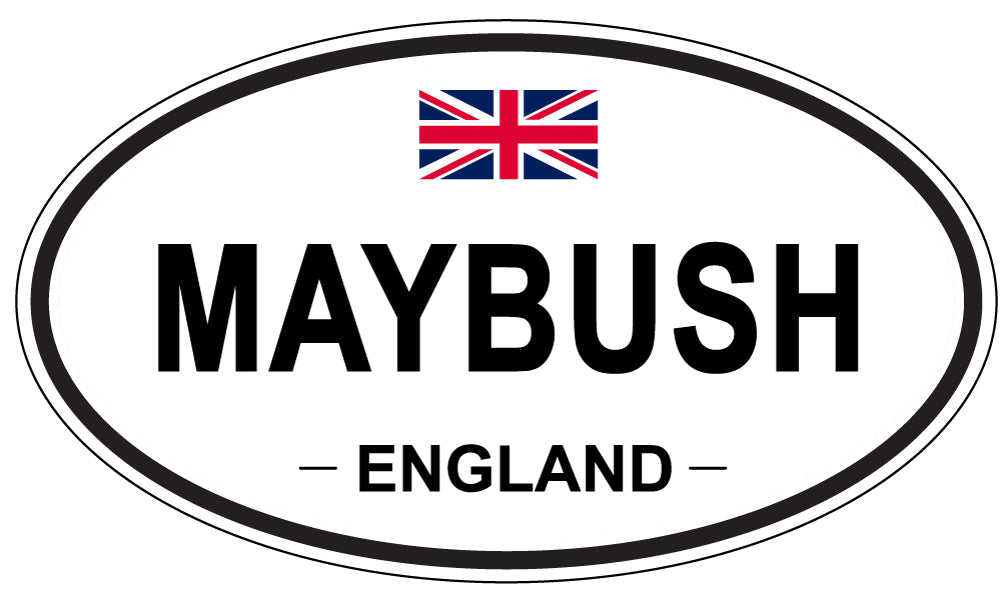 MAYBUSH, ENGLAND - Oval Sticker