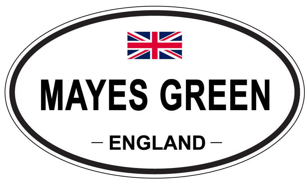 MAYES GREEN, ENGLAND - Oval Sticker