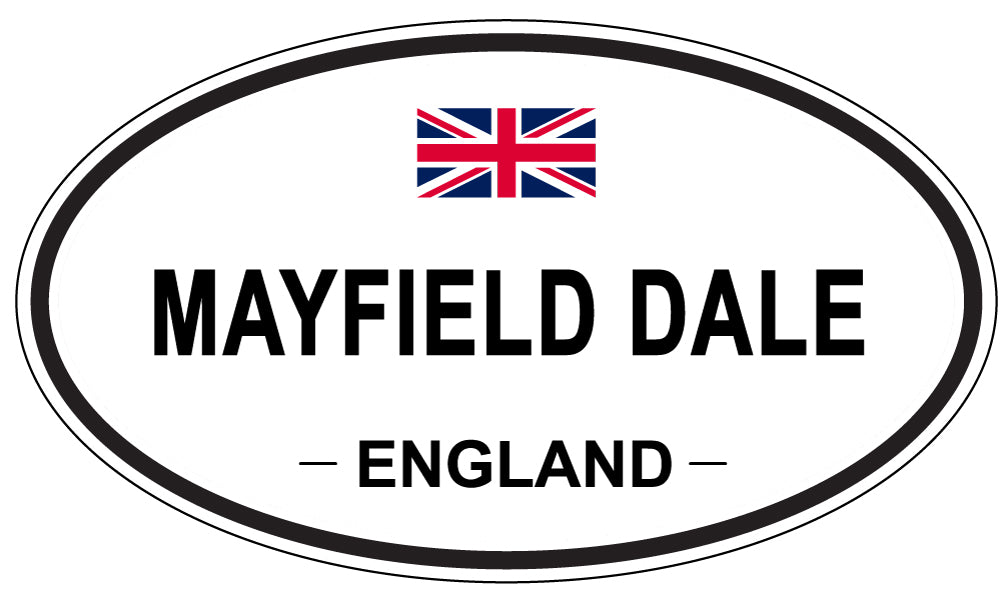 MAYFIELD DALE, England - Oval Magnet