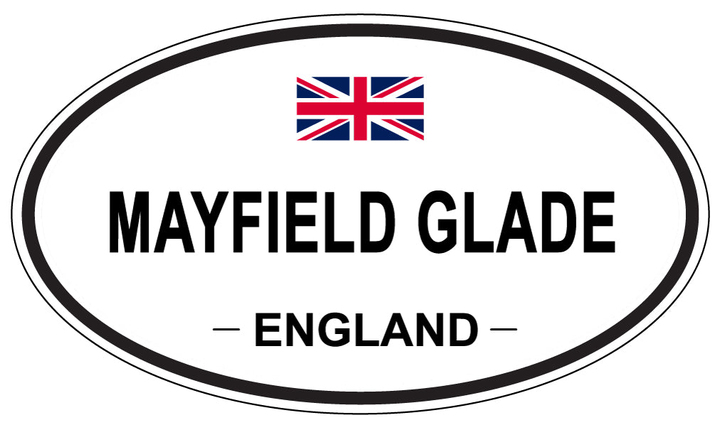MAYFIELD GLADE, England - Oval Magnet
