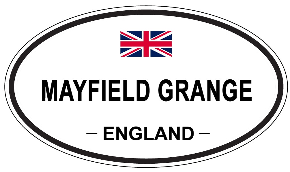 MAYFIELD GRANGE, ENGLAND - Oval Sticker