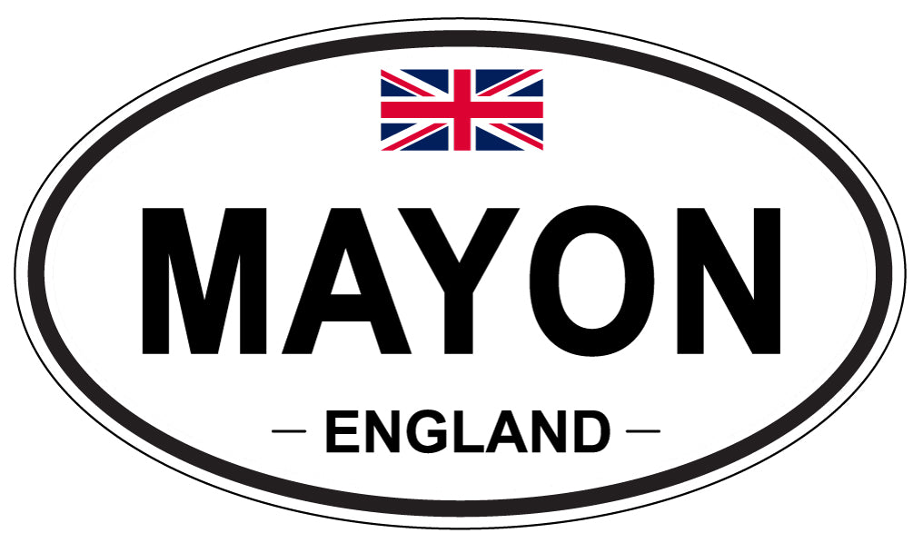 MAYON, England - Oval Magnet