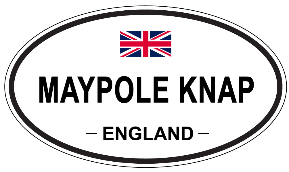 MAYPOLE KNAP, ENGLAND - Oval Sticker