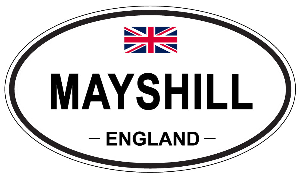 MAYSHILL, ENGLAND - Oval Sticker