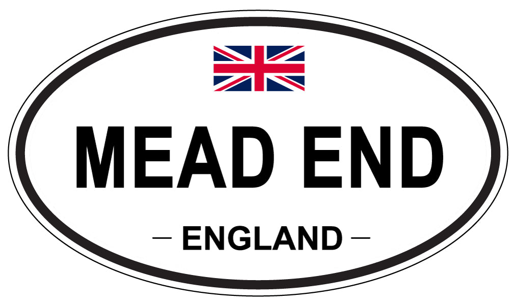 MEAD END, ENGLAND - Oval Sticker