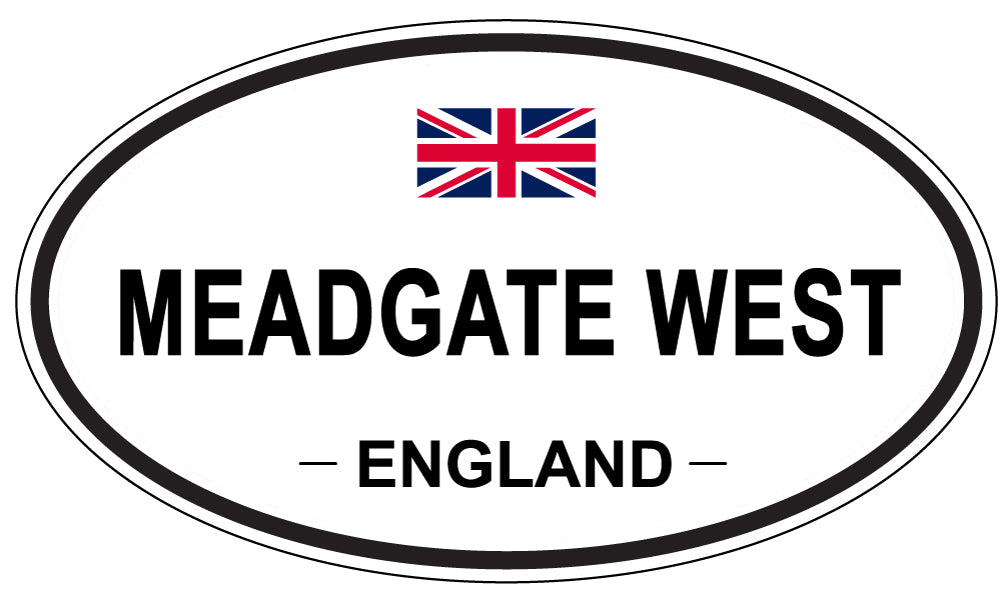 MEADGATE WEST, England - Oval Magnet