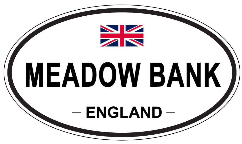 MEADOW BANK, England - Oval Magnet